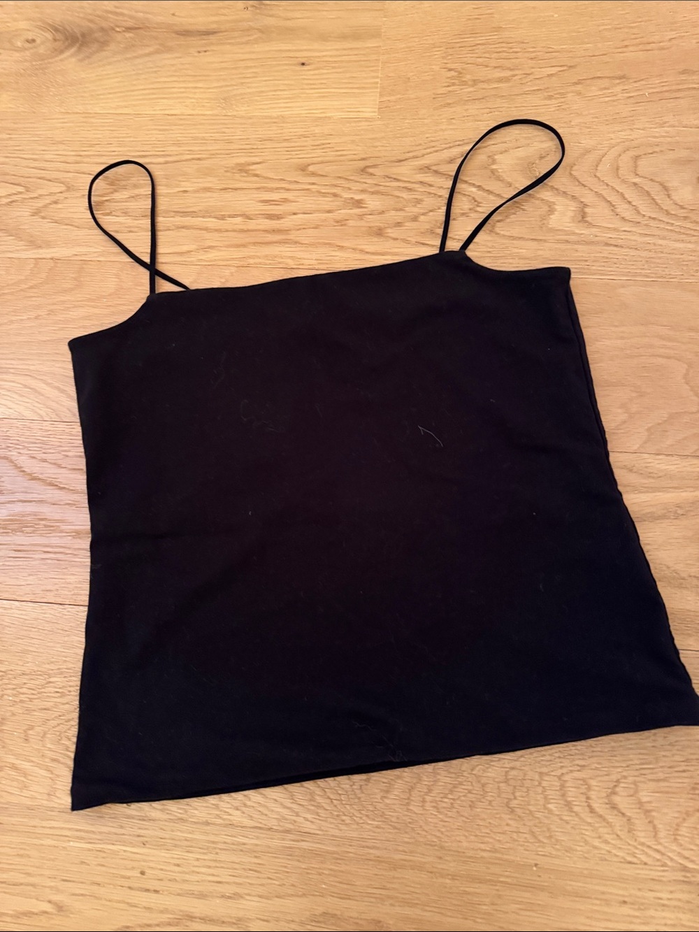 Vince Pima Cotton Black Cami EUC